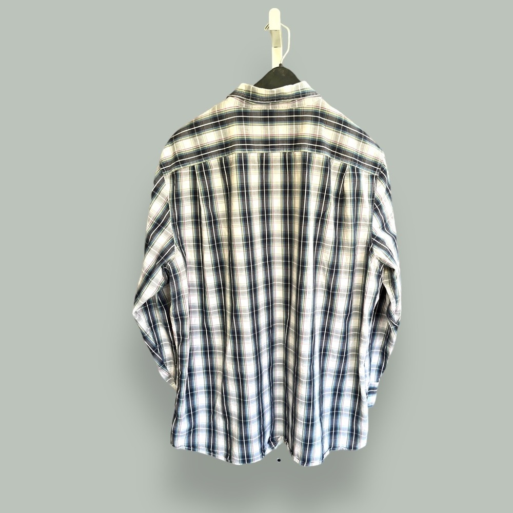 Sonoma Button Down Blue/White Plaid Shirt - Picture 2 of 14